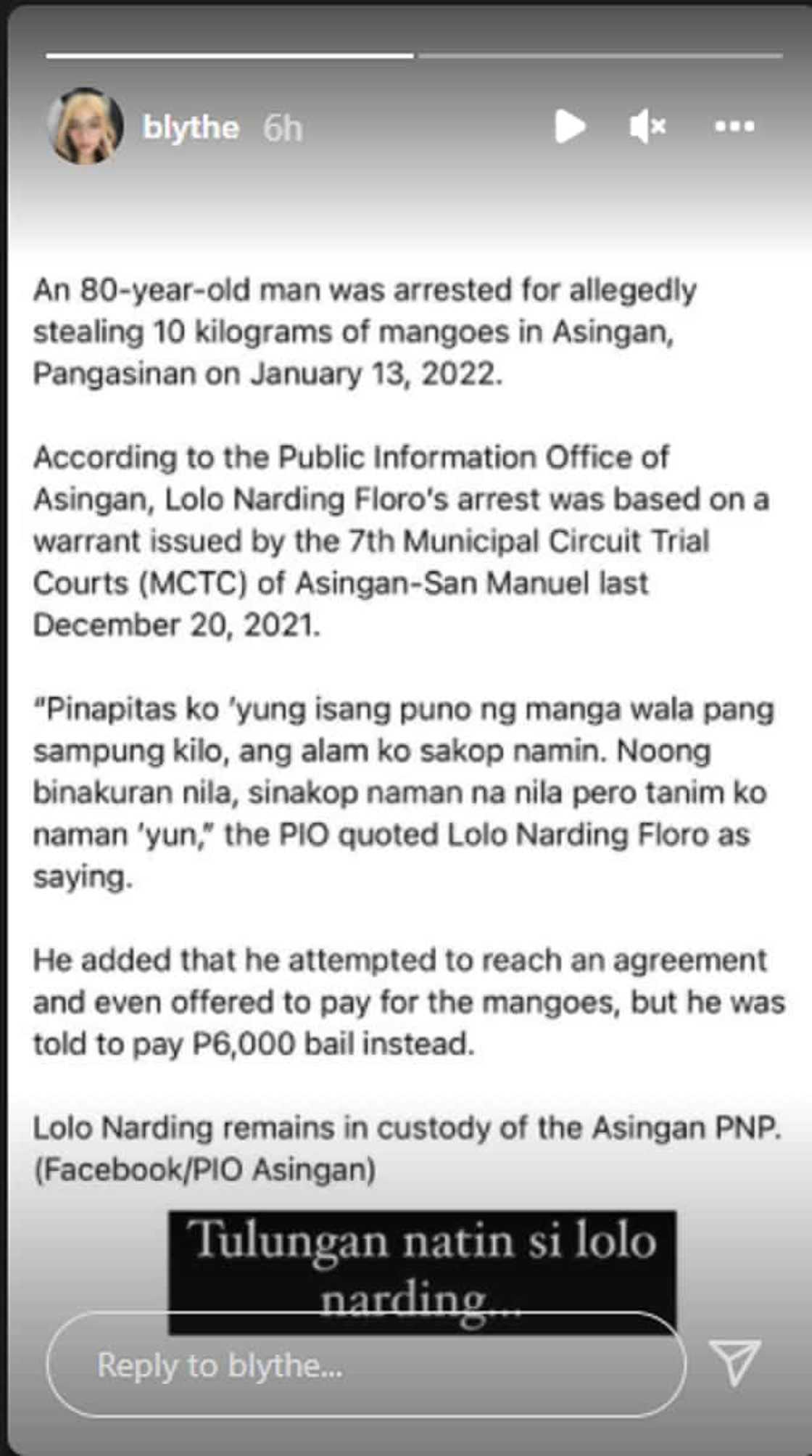 Andrea Brillantes, nag-react sa nangyari kay Lolo Narding: "Grabe naman" Andrea Brillantes, nag-react sa nangyari kay Lolo Narding: "Grabe naman"