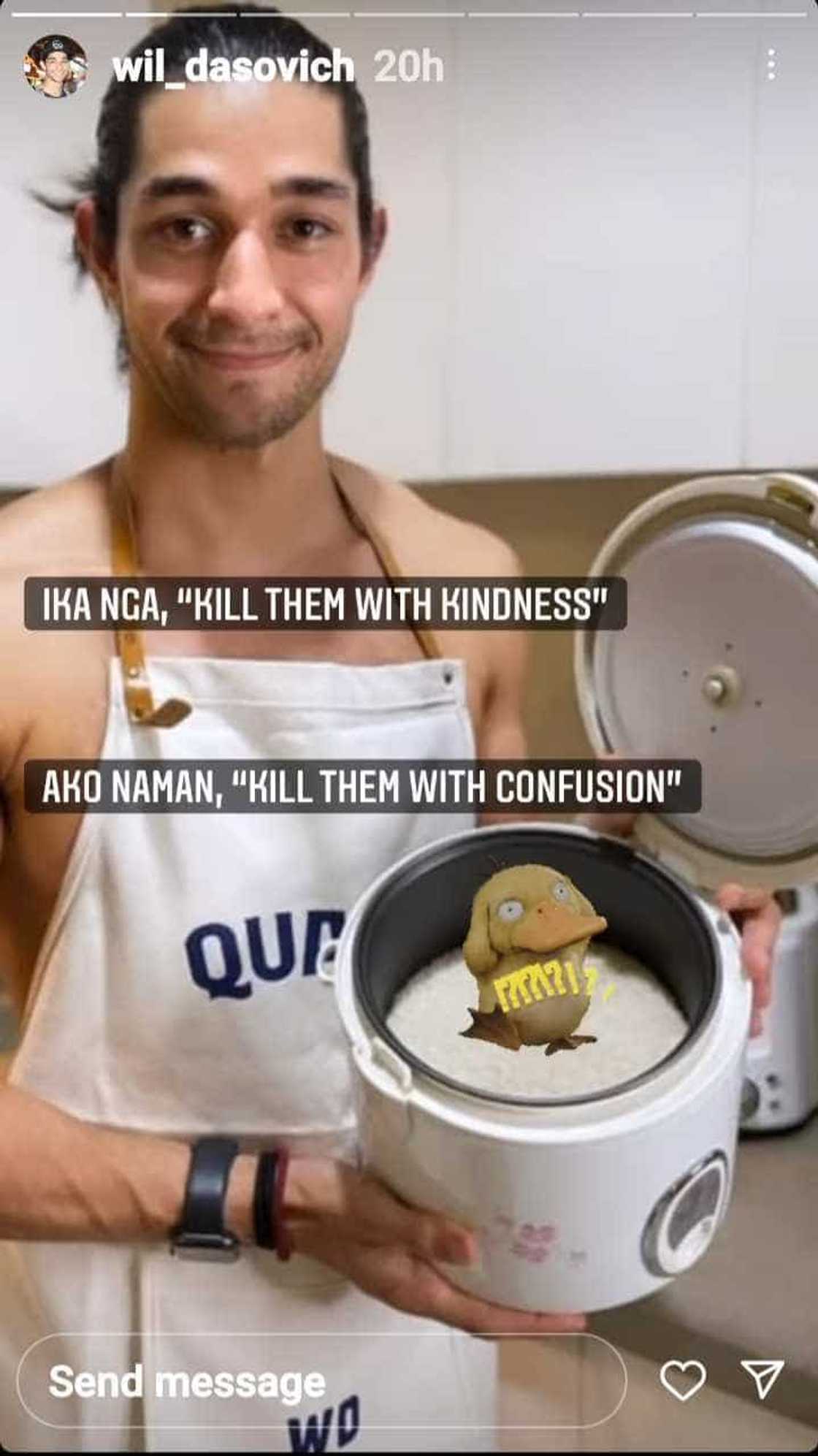 Wil Dasovich on his viral ‘sinaing’ post: "kill them with confusion” Wil Dasovich on his viral ‘sinaing’ post: "kill them with confusion”