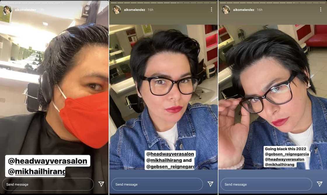 Aiko Melendez flaunts new hair color in viral posts: "Going black this 2022" Aiko Melendez flaunts new hair color in viral posts: "Going black this 2022"