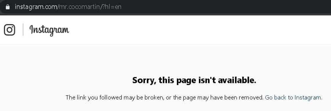 Ayaw na sa socmed? Coco Martin's Instagram account may have been deactivated