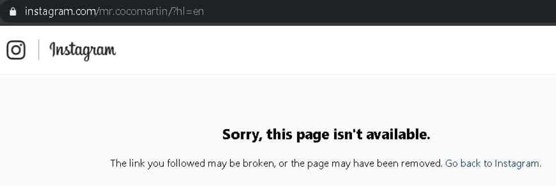 Ayaw na sa socmed? Coco Martin's Instagram account may have been deactivated Ayaw na sa socmed? Coco Martin's Instagram account may have been deactivated