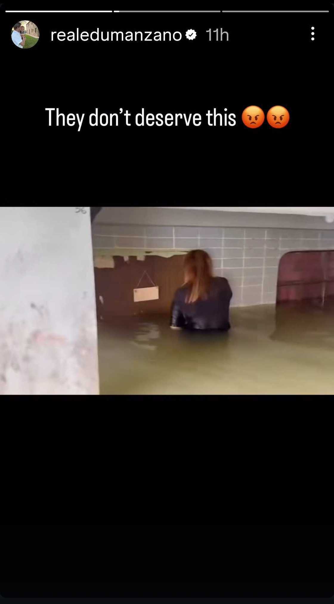 Edu Manzano expresses frustration over flood situation: “They don’t deserve this” Edu Manzano expresses frustration over flood situation: “They don’t deserve this”