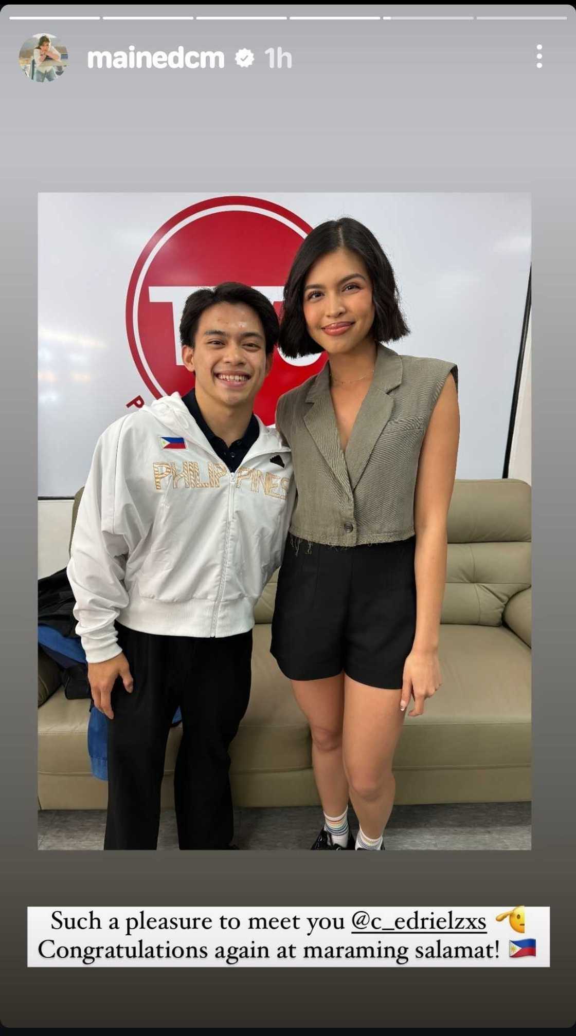 Pics ni Carlos Yulo sa 'Eat Bulaga' backstage, ibinida ni Maine Mendoza