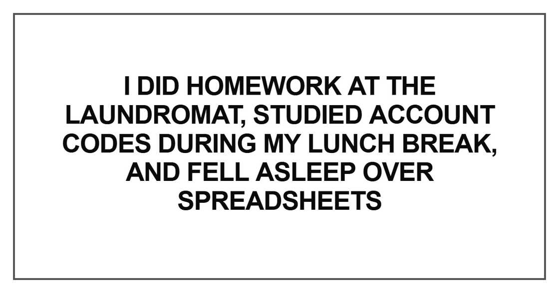 I did homework at the laundromat I did homework at the laundromat