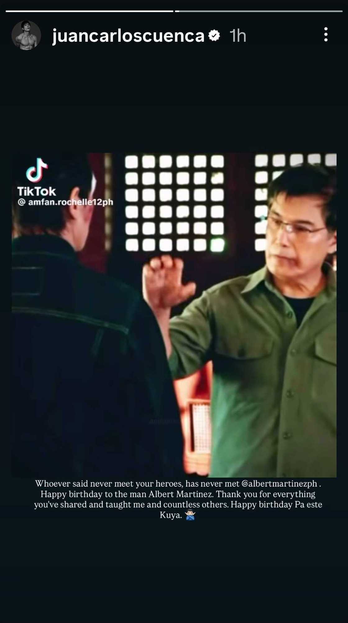 Jake Cuenca to Albert Martinez: “Thank you for everything you’ve shared” Jake Cuenca to Albert Martinez: “Thank you for everything you’ve shared”