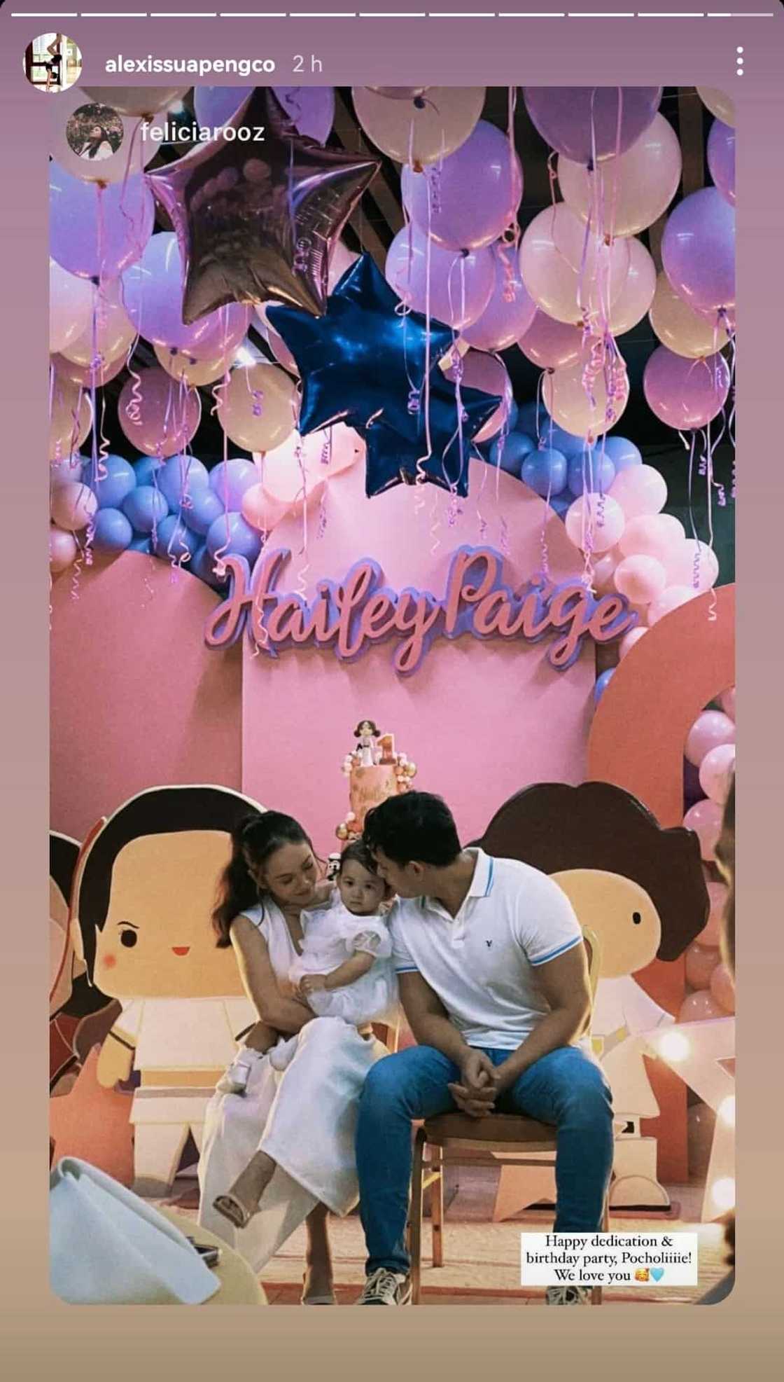 Photos mula sa first birthday party ng anak ni Diego Loyzaga, viral na