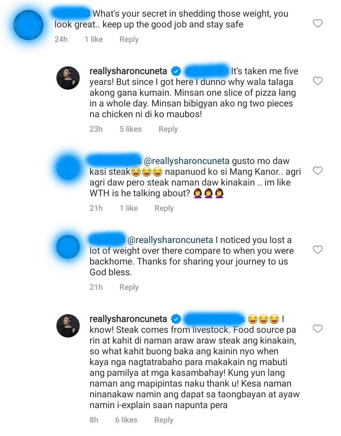 Sharon Cuneta, binalikan ang basher na nagsabing steak gusto ni Mega: “So what kahit buong baka ang kainin” Sharon Cuneta, binalikan ang basher na nagsabing steak gusto ni Mega: “So what kahit buong baka ang kainin”