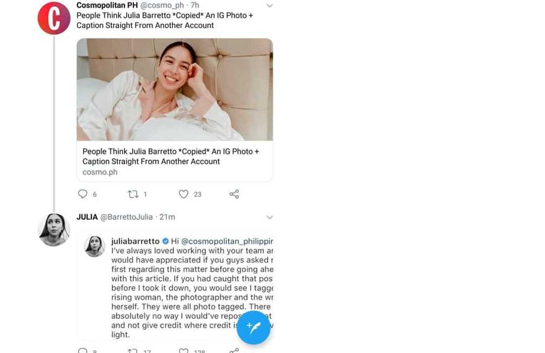 Julia Barretto breaks silence on serious accusation about her deleted Instagram post Julia Barretto breaks silence on serious accusation about her deleted Instagram post