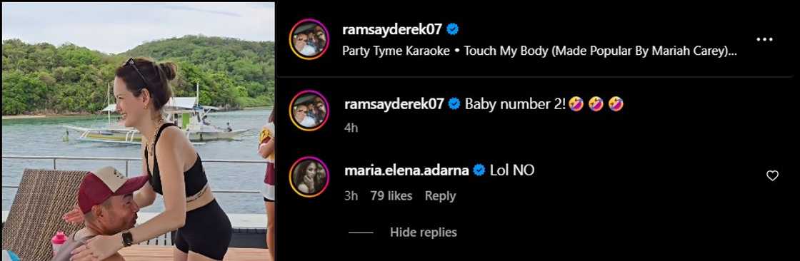 Derek Ramsay, sinagot ni Ellen Adarna sa hirit nitong 'Baby No. 2' Derek Ramsay, sinagot ni Ellen Adarna sa hirit nitong 'Baby No. 2'