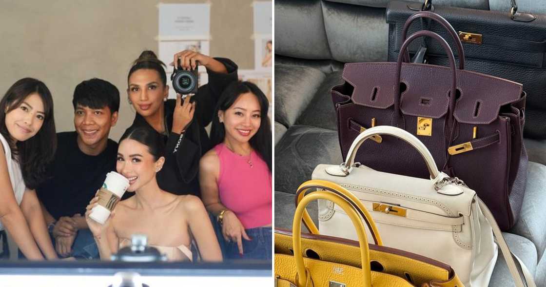 Heart Evangelista, nagmistulang sosyal na Santa Claus; binigyan ng Hermes bags mga miyembro ng team