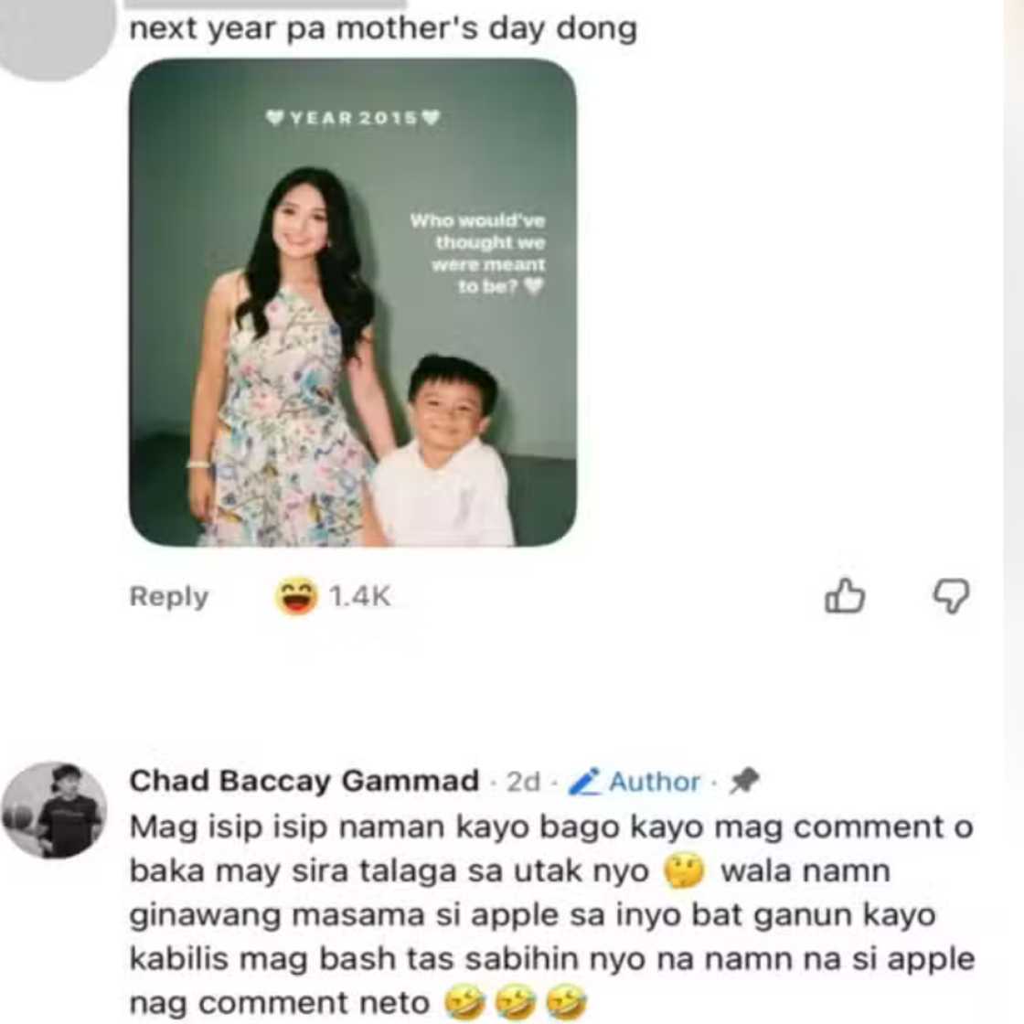 Chad Gammad, matapang na sinupalpal ang mga bumabatikos sa dyowang si Apple David Chad Gammad, matapang na sinupalpal ang mga bumabatikos sa dyowang si Apple David