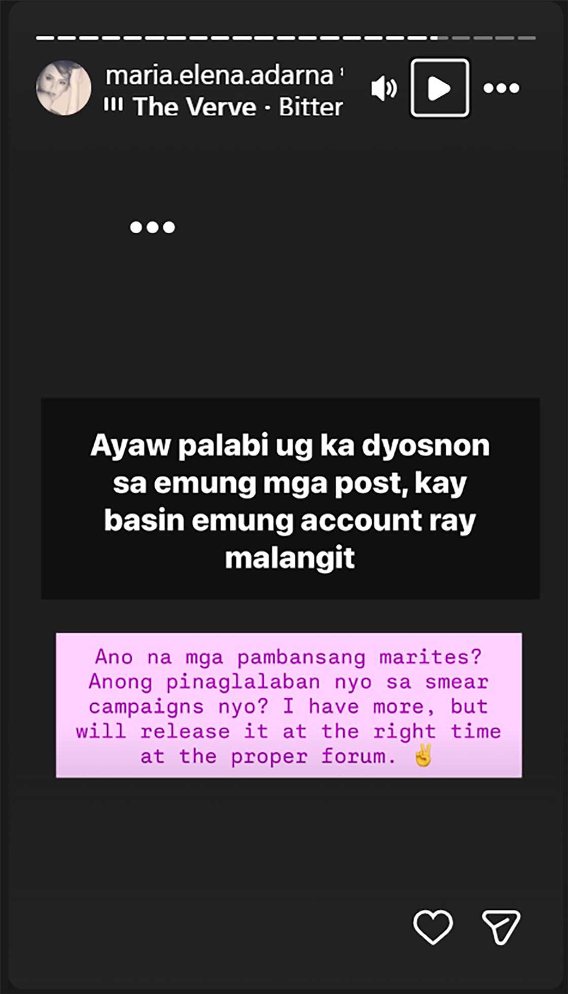 Ellen Adarna slams critic’s pretense of piety: “Huwag maging masyadong banal-banalan” Ellen Adarna slams critic’s pretense of piety: “Huwag maging masyadong banal-banalan”