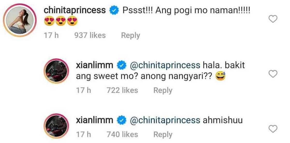 Xian Lim reacts to girlfriend Kim Chiu's comment: "Hala. bakit ang sweet mo?"