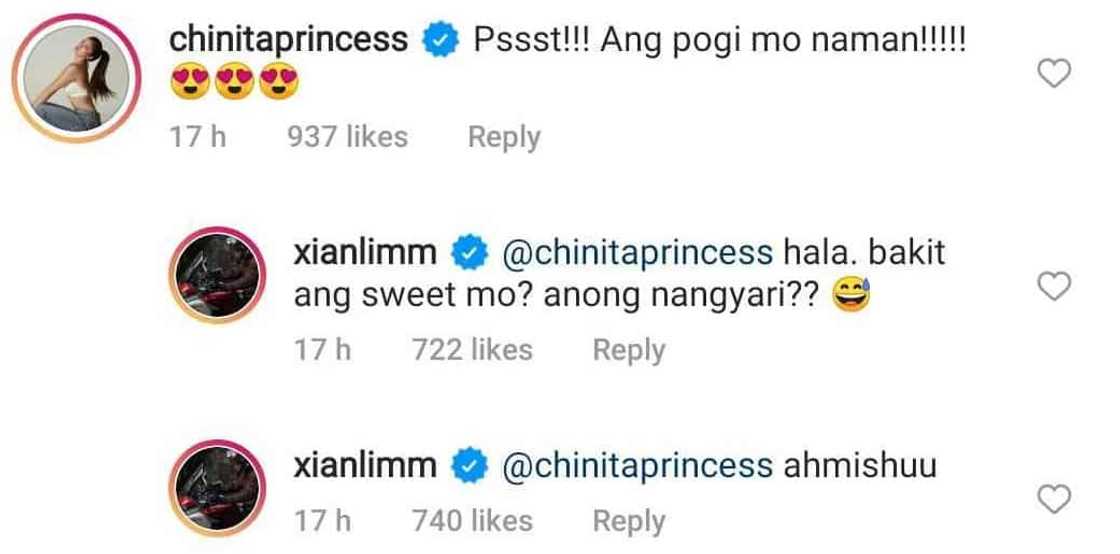 Xian Lim reacts to girlfriend Kim Chiu's comment: "Hala. bakit ang sweet mo?" Xian Lim reacts to girlfriend Kim Chiu's comment: "Hala. bakit ang sweet mo?"