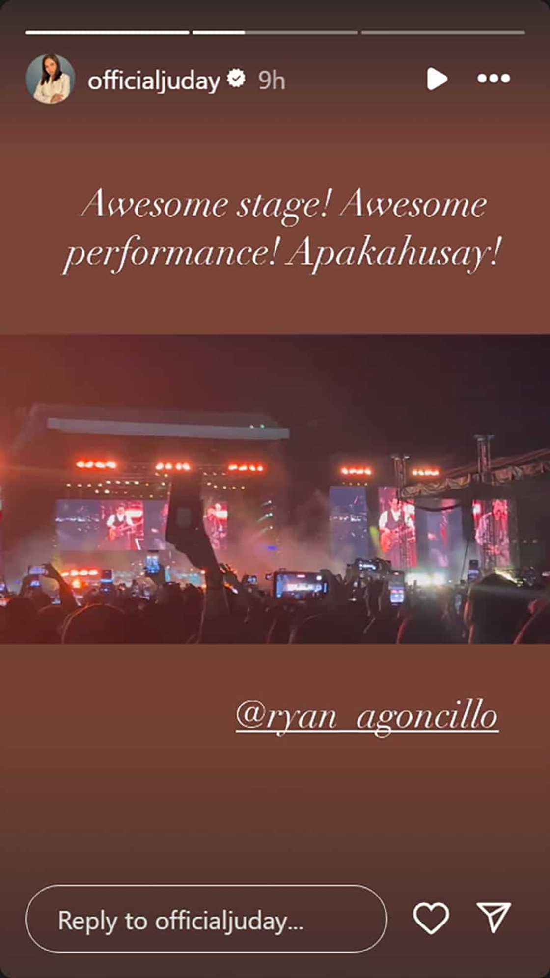 Judy Ann Santos, sa reunion concert ng Rivermaya: "Apakahusay"