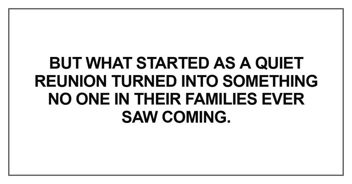 But what started as a quiet reunion turned into something no one in their families