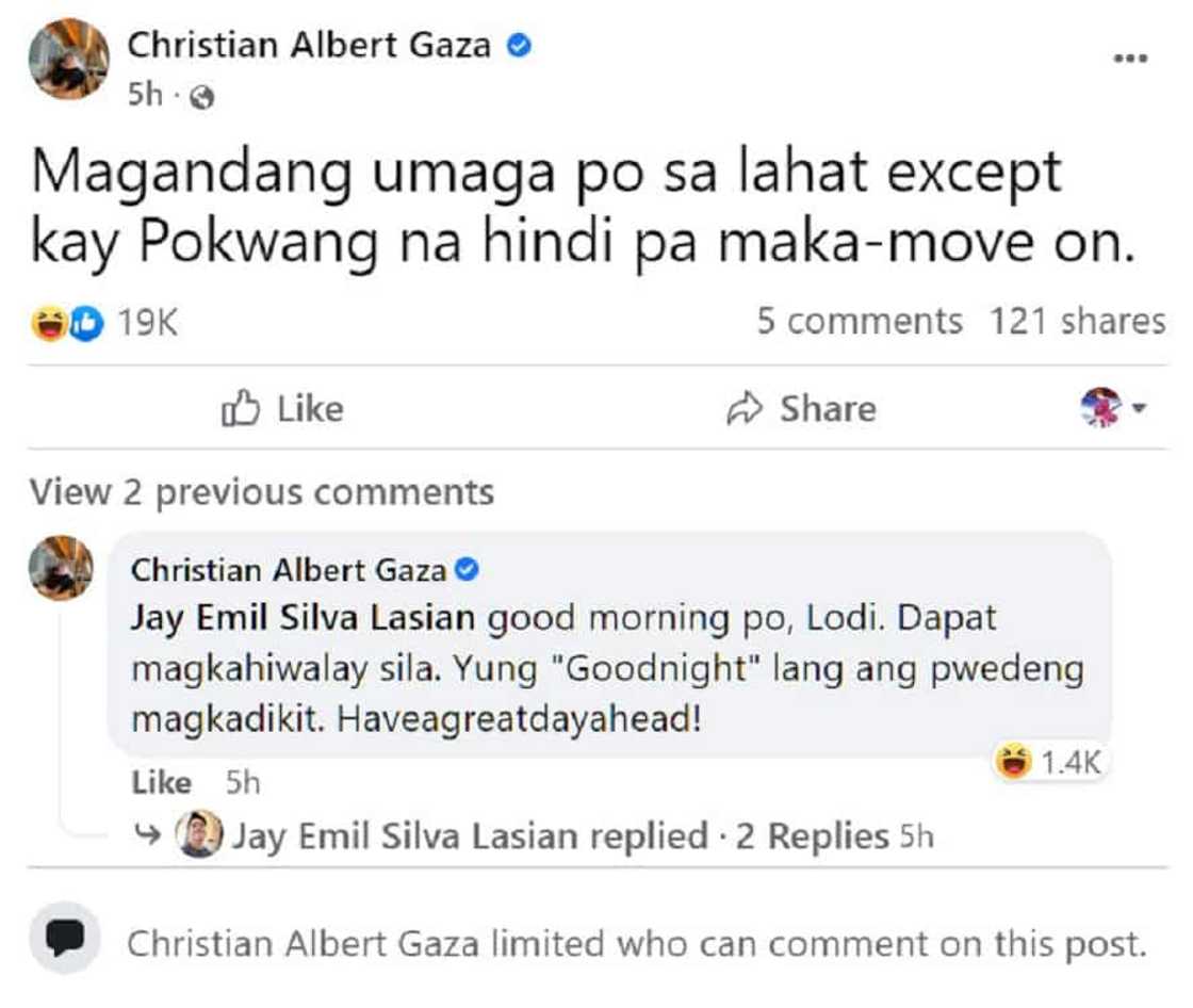 Xian Gaza, sinabing “kawawa naman” si Pokwang dahil di pa rin maka-move on: “Prayers on the way” Xian Gaza, sinabing “kawawa naman” si Pokwang dahil di pa rin maka-move on: “Prayers on the way”