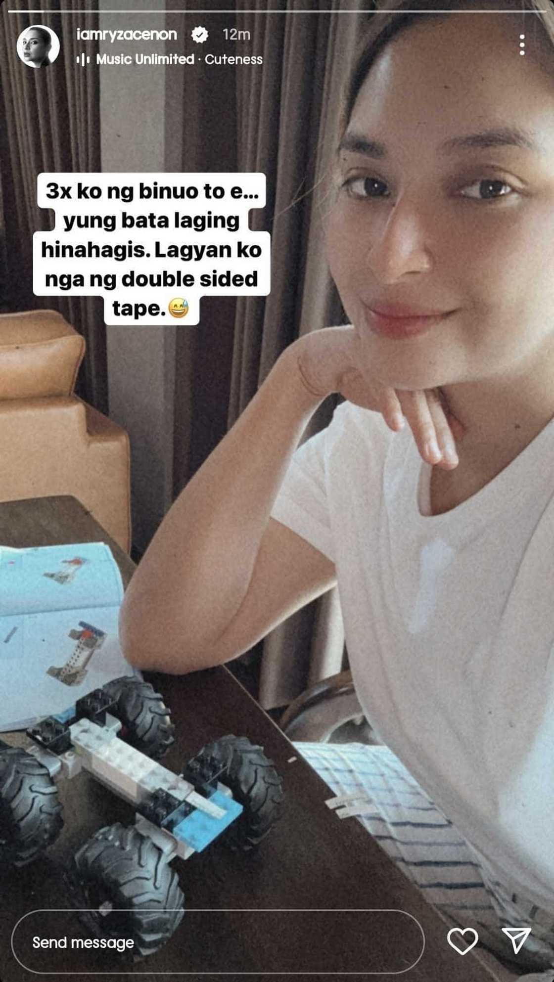 Ryza Cenon shares a hilarious and relatable post: "3x ko ng binuo 'to eh" Ryza Cenon shares a hilarious and relatable post: "3x ko ng binuo 'to eh"