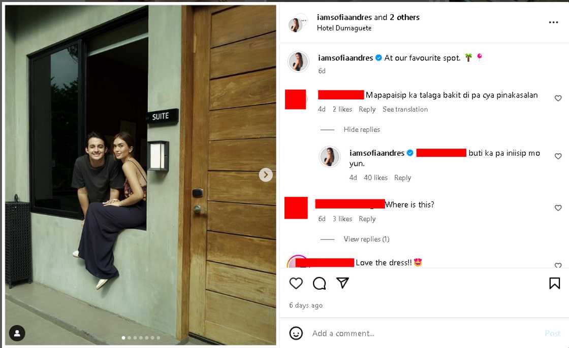 Sofia Andres, sinagot ang netizen na nagsabing palaisipan kung bakit di pa rin sya pinapakasalan Sofia Andres, sinagot ang netizen na nagsabing palaisipan kung bakit di pa rin sya pinapakasalan