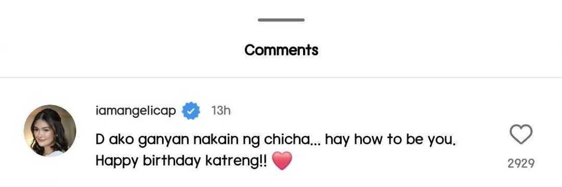 Angelica Panganiban, napahirit sa 'midnight snack' post ni Kathryn Bernardo Angelica Panganiban, napahirit sa 'midnight snack' post ni Kathryn Bernardo