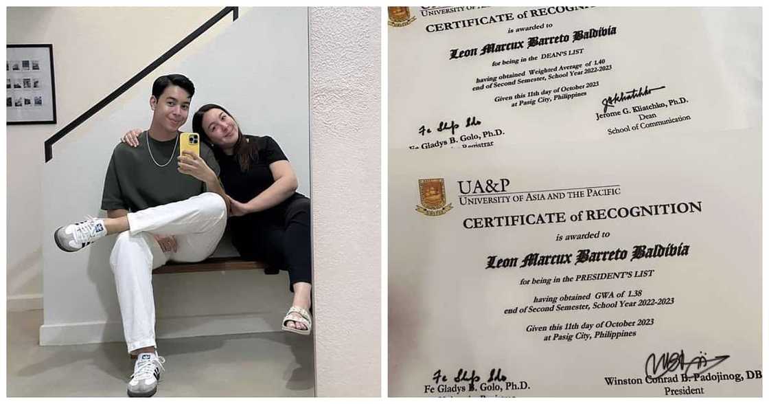 Marjorie Barretto kay Leon Barretto: "Thank you, Leon for being a good son"