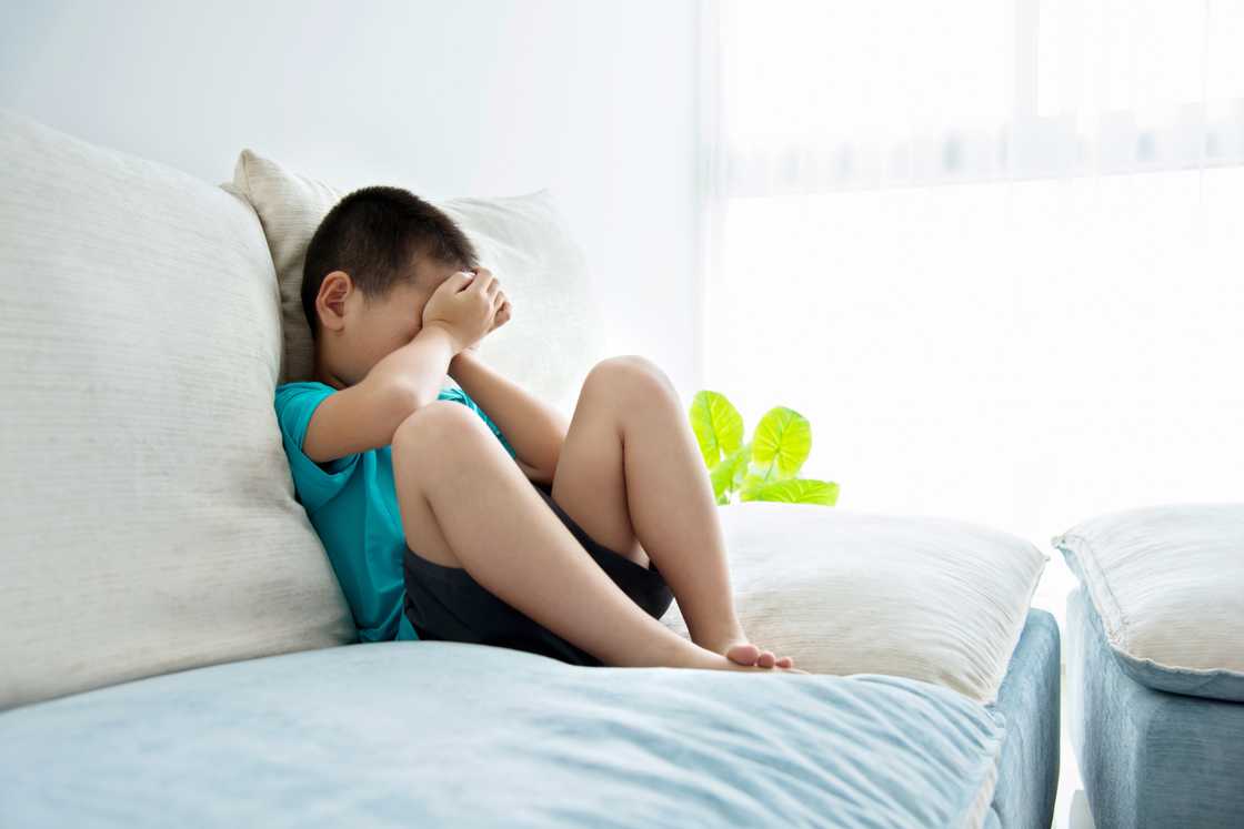 A sad child A sad child