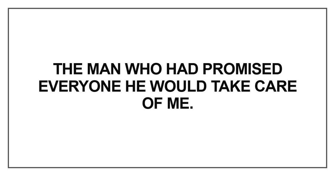 The man who had promised everyone