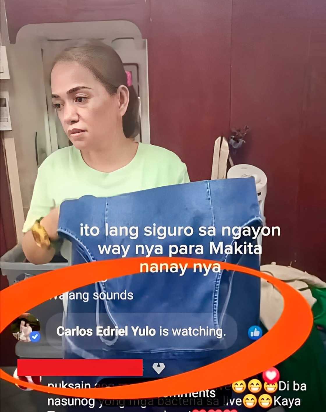 Umano'y screenshot na nagpapakitang nanonood si Carlos Yulo sa live-selling ng ina, usap-usapan