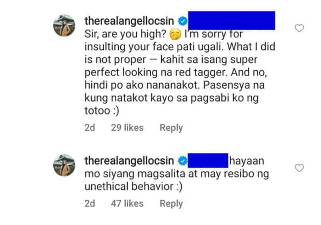 Angel Locsin goes on "patola" mode sa basher: "Mas problema naman face at ugali mo" Angel Locsin goes on "patola" mode sa basher: "Mas problema naman face at ugali mo"