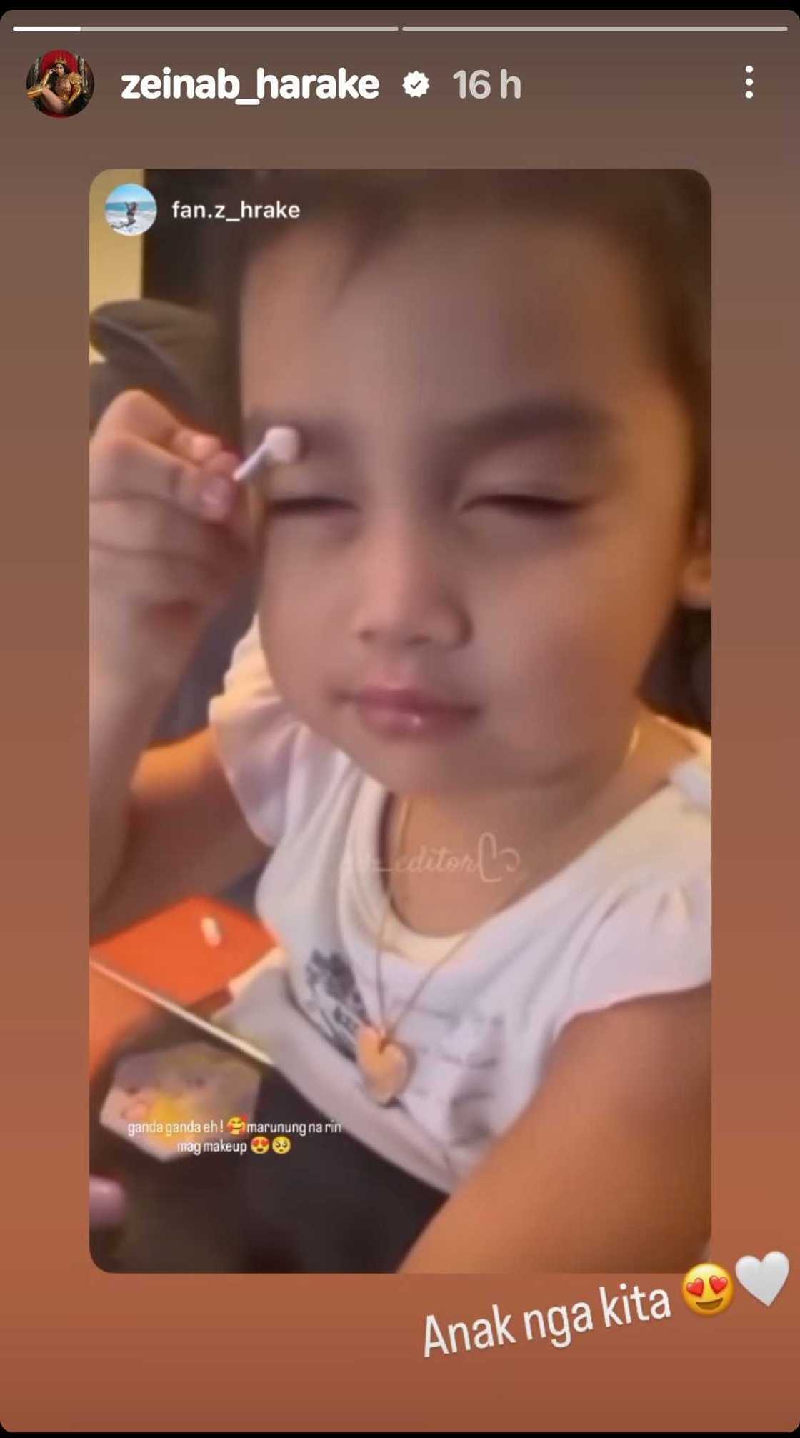 Zeinab Harake writes cute reaction to video of Bia applying makeup Zeinab Harake writes cute reaction to video of Bia applying makeup