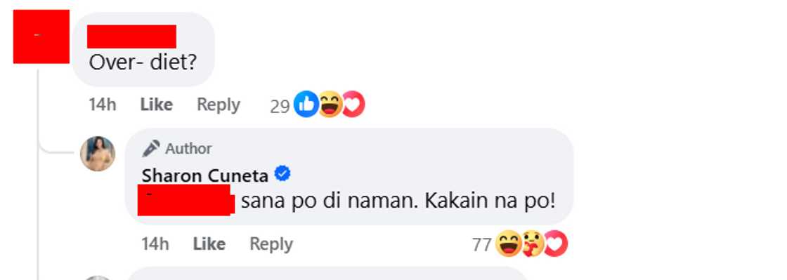 Sharon Cuneta, sinagot ang komentong nasobrahan siya sa pagda-diet Sharon Cuneta, sinagot ang komentong nasobrahan siya sa pagda-diet