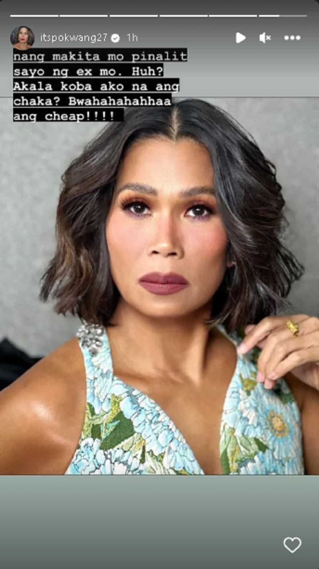 Pokwang, may makahulugang hugot sa post: “Akala koba ako na ang chaka? Bwahahahaha ang cheap” Pokwang, may makahulugang hugot sa post: “Akala koba ako na ang chaka? Bwahahahaha ang cheap”