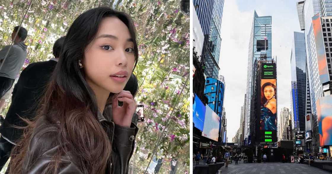 Maymay Entrata, na-feature sa isang billboard sa New York's Times Square Maymay Entrata, na-feature sa isang billboard sa New York's Times Square