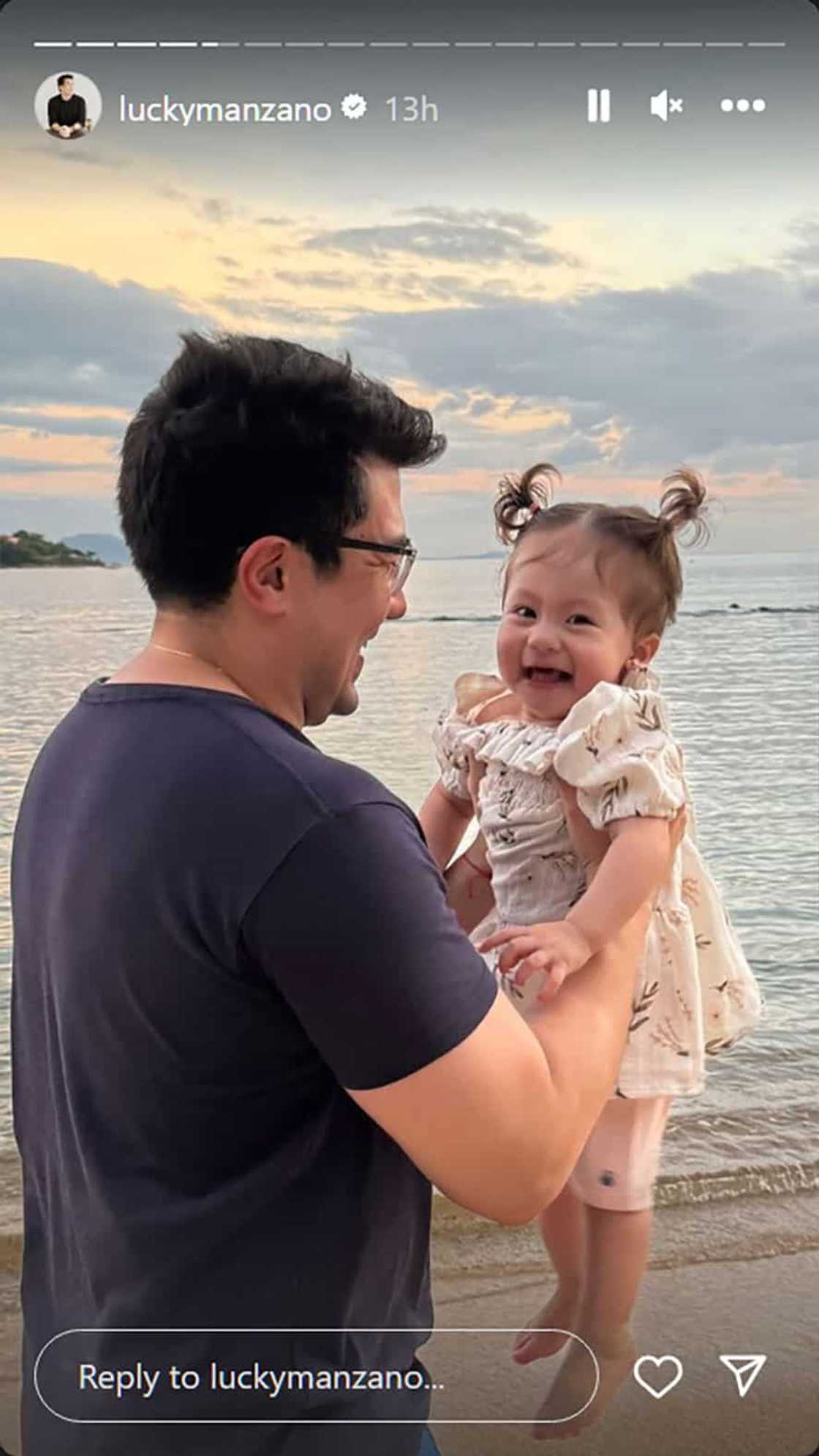 Luis Manzano, shinare nakatutuwang bonding nila ni Baby Rosie sa tabing-dagat