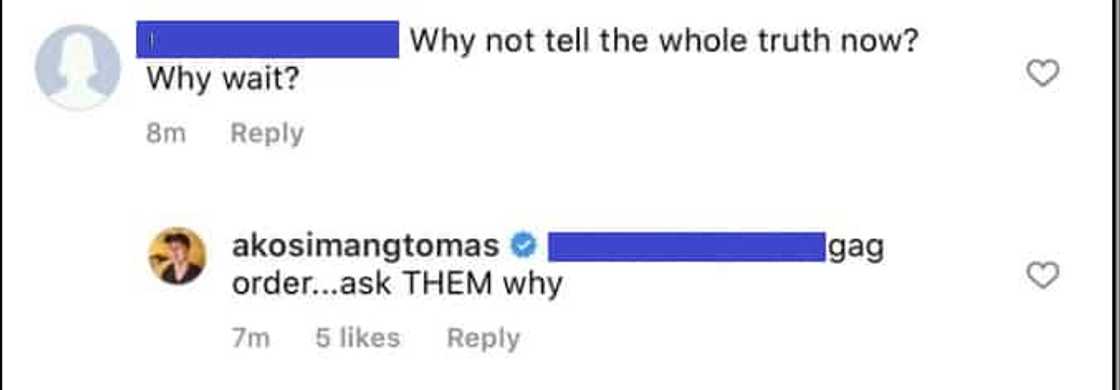 Tom Rodriguez, binanggit ang "gag order" nang tanungin kung bakit nanahimik lang siya Tom Rodriguez, binanggit ang "gag order" nang tanungin kung bakit nanahimik lang siya