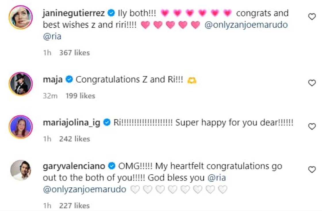 Celebrities react to Zanjoe Marudo, Ria Atayde’s engagement: “Congratulations” Celebrities react to Zanjoe Marudo, Ria Atayde’s engagement: “Congratulations”