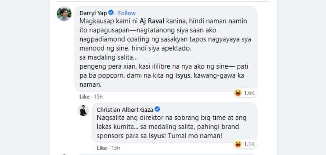 Direk Darryl Yap, itinangging apektado si AJ Raval sa mga tsismis ni Xian Gaza Direk Darryl Yap, itinangging apektado si AJ Raval sa mga tsismis ni Xian Gaza