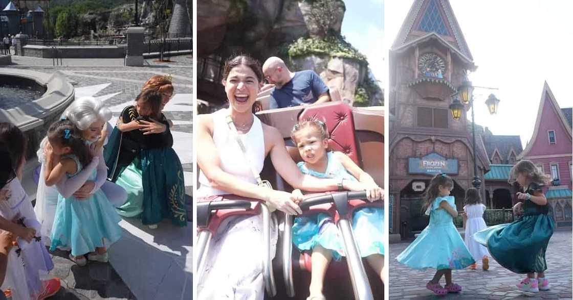 Anne Curtis shares video showing Dahlia, Tili enjoying HK Disneyland's 'World of Frozen'