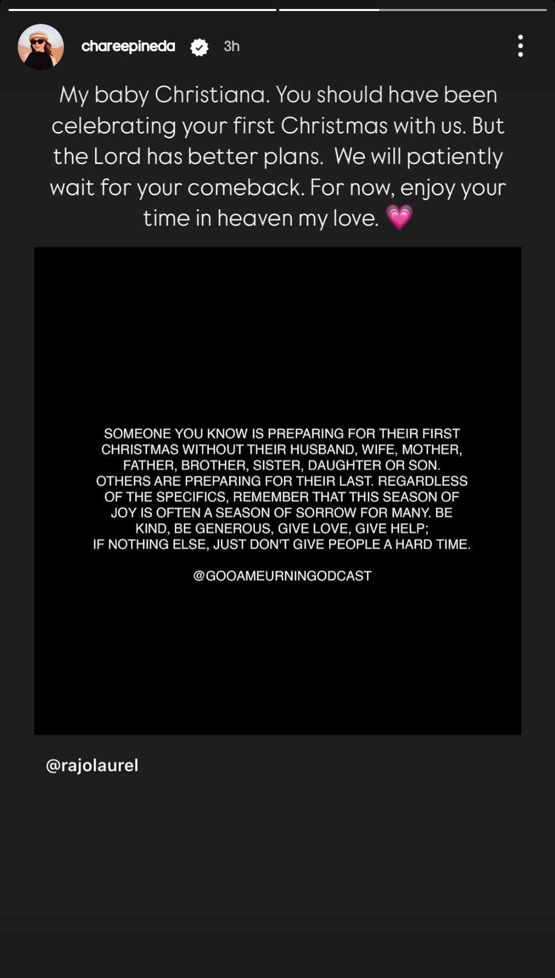 Charee Pineda, may nakakadurog-puso na post tungkol sa yumao niyang baby Charee Pineda, may nakakadurog-puso na post tungkol sa yumao niyang baby