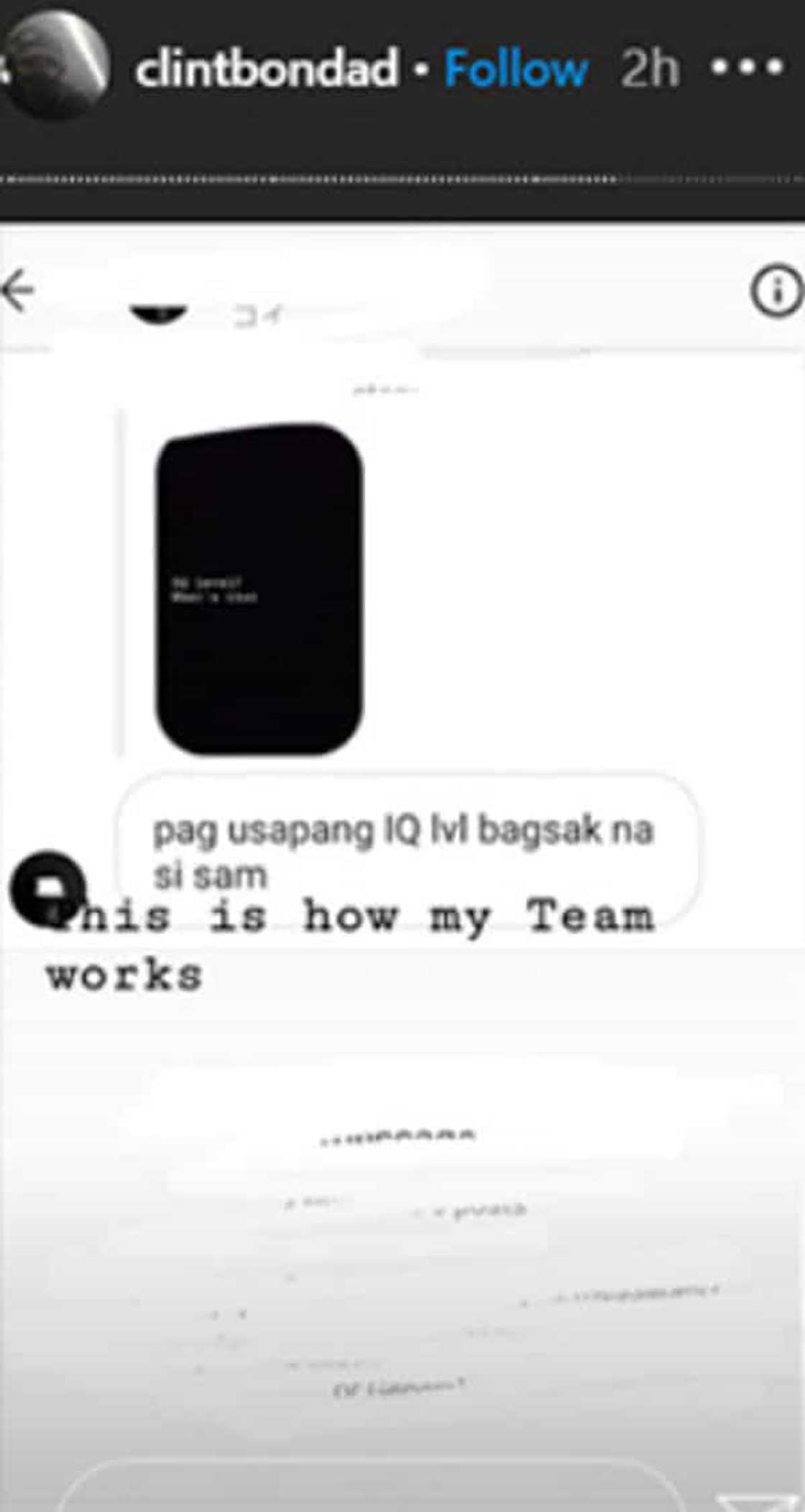 Clint Bondad drops name of "Cat" in his latest IG saga Clint Bondad drops name of "Cat" in his latest IG saga