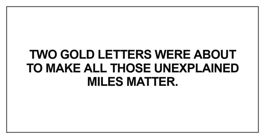 Two gold letters were about