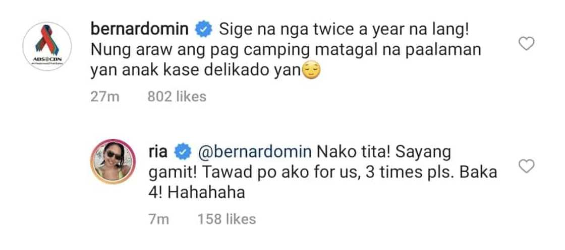 Ina ni Kathryn Bernardo, sinabihan ang aktres na "di dapat madalas" ang camping Ina ni Kathryn Bernardo, sinabihan ang aktres na "di dapat madalas" ang camping