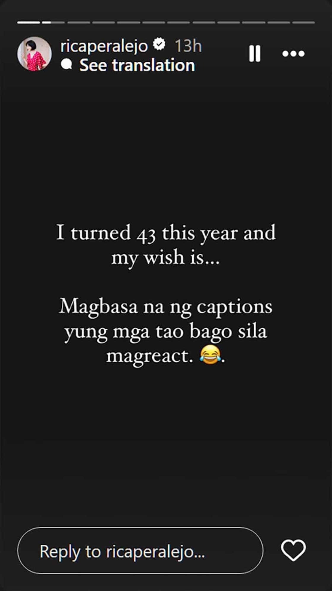Rica Peralejo, nawindang sa mga nag-‘get well soon’ wish sa kanya: “Magbasa ng captions” Rica Peralejo, nawindang sa mga nag-‘get well soon’ wish sa kanya: “Magbasa ng captions”