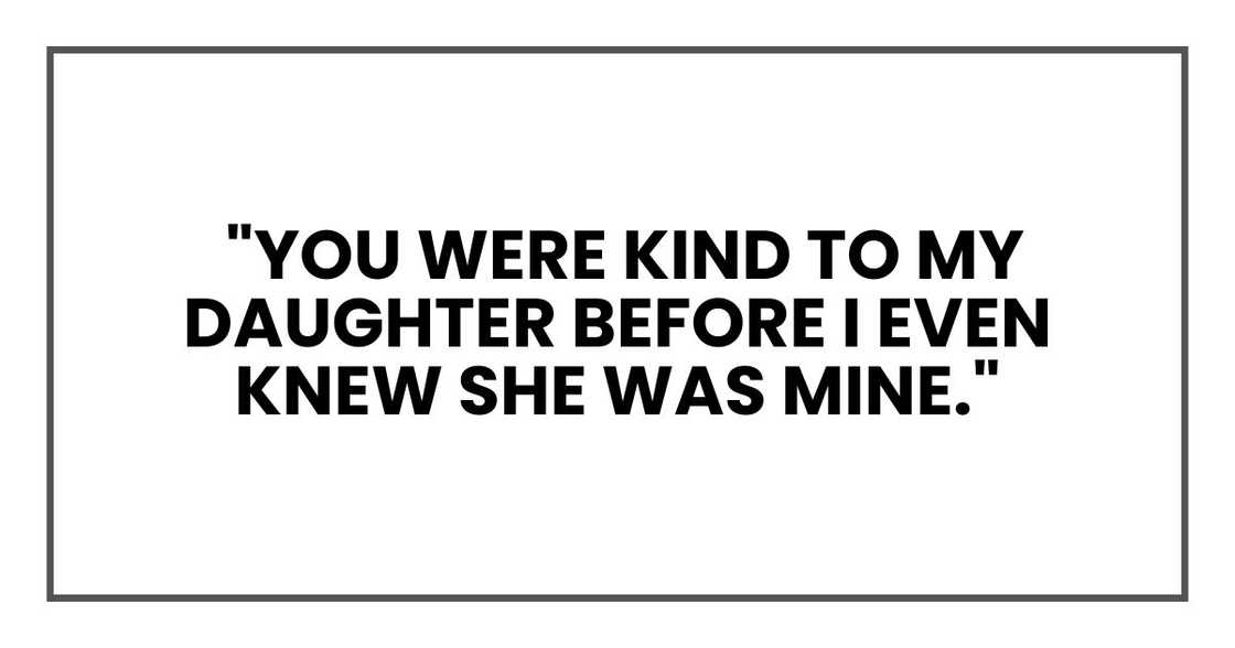 "You were kind to my daughter before I even knew she was mine. Right now Marilyn trusts you more than she trusts me. I need help."