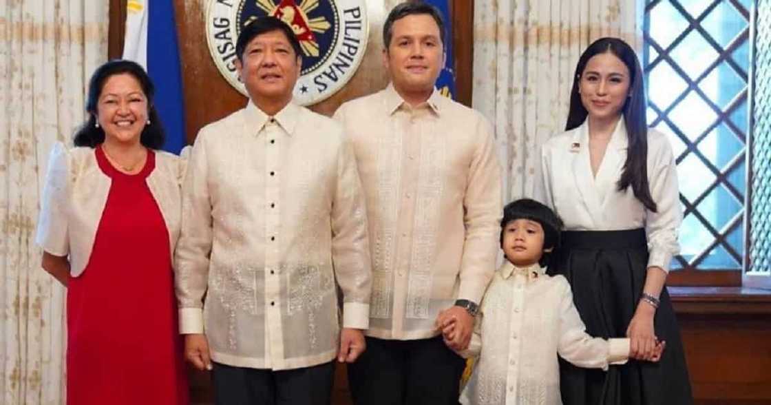 President Bongbong Marcos, his wife, and the Soriano family (@paulsoriano1017) President Bongbong Marcos, his wife, and the Soriano family (@paulsoriano1017)