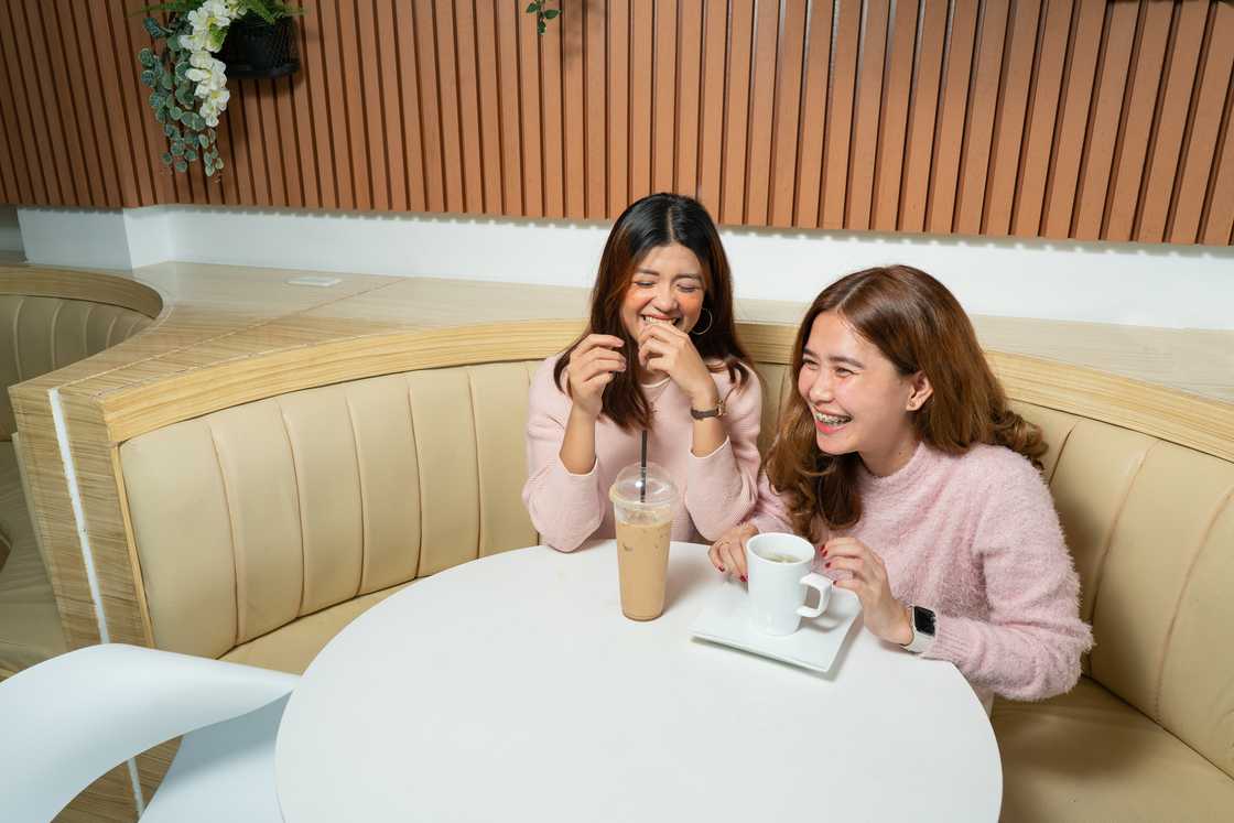 Young women having fun Young women having fun