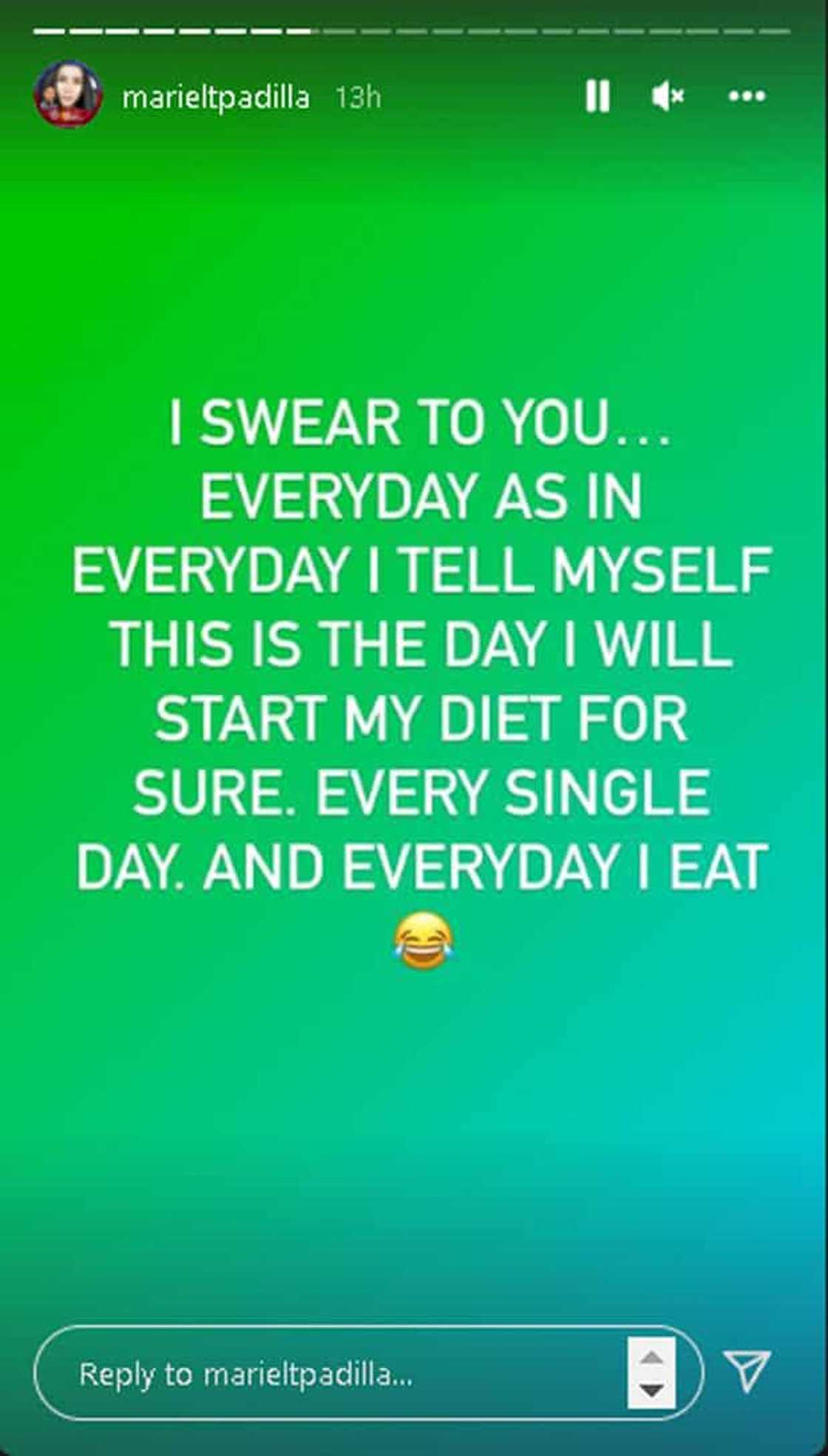 Mariel Rodriguez, ipinaliwanag kung gaano kahirap mag-diet: “everyday I tell myself… I will start my diet” Mariel Rodriguez, ipinaliwanag kung gaano kahirap mag-diet: “everyday I tell myself… I will start my diet”