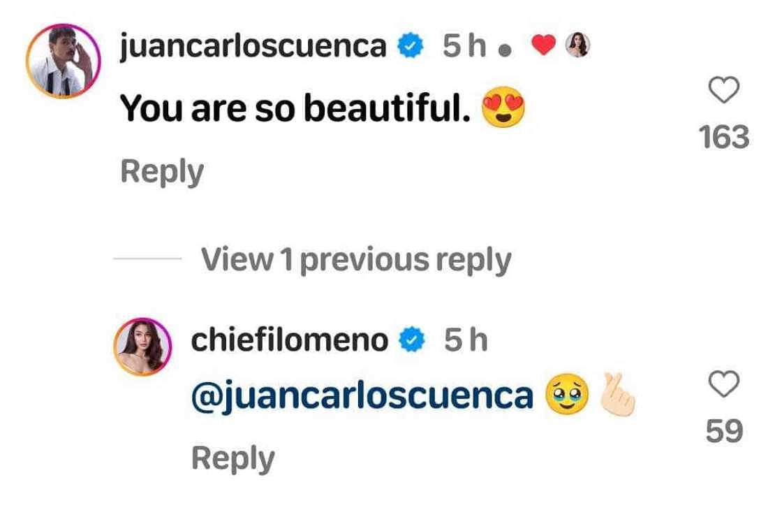 Jake Cuenca, napa-comment sa post ni Chie Filomeno: “You are so beautiful”