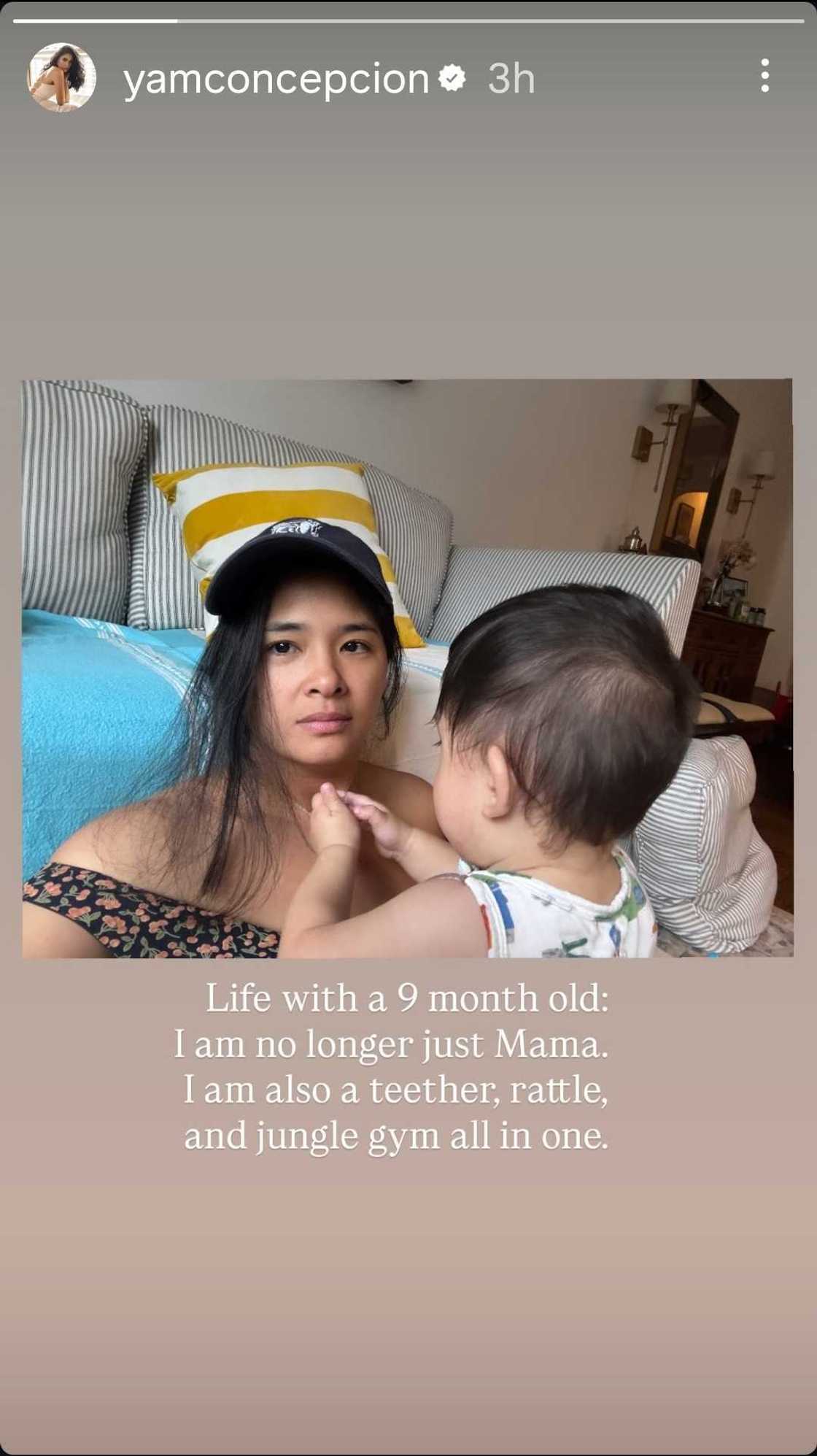 Yam Concepcion reflects on life as a first-time mom to 9-month-old