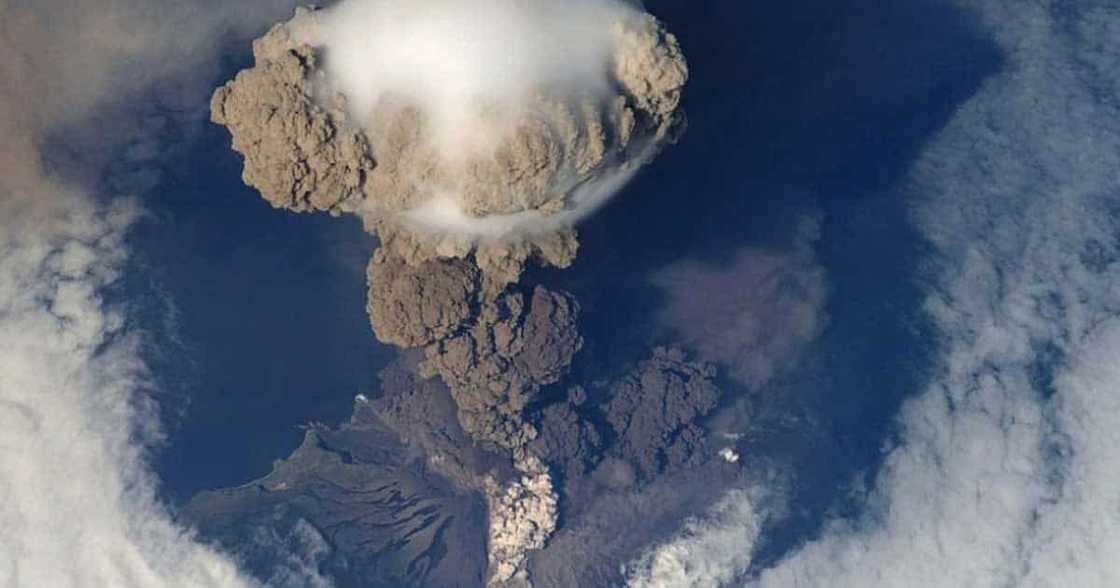 Mt. Merapi in Indonesia erupts, hot lava thrown by raging crater